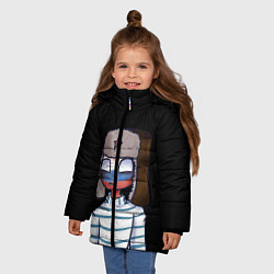 Куртка зимняя для девочки CountryHumans - Россия, цвет: 3D-светло-серый — фото 2