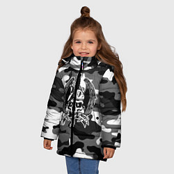 Куртка зимняя для девочки ВВ МВД, цвет: 3D-черный — фото 2