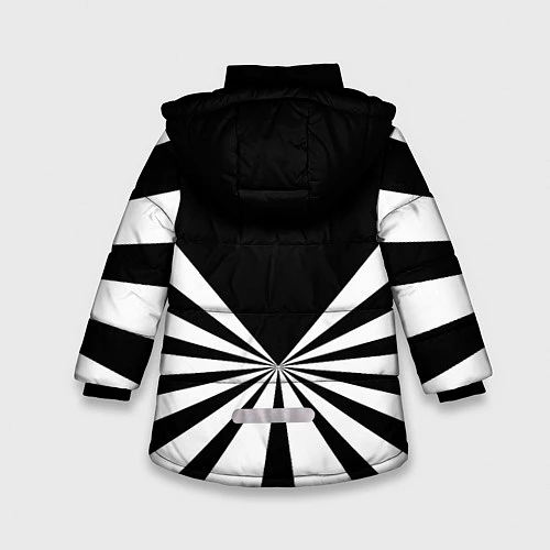 Зимняя куртка для девочки ВВС / 3D-Красный – фото 2