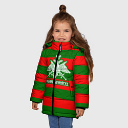 Куртка зимняя для девочки Пограничные Войска, цвет: 3D-светло-серый — фото 2