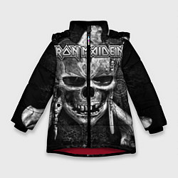 Куртка зимняя для девочки Iron Maiden, цвет: 3D-красный