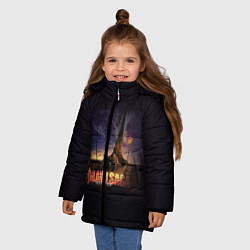 Куртка зимняя для девочки Vinland saga, цвет: 3D-светло-серый — фото 2