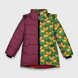 Куртка зимняя для девочки ГИЮ ТОМИОКА, цвет: 3D-красный