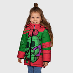 Куртка зимняя для девочки Brawl stars SPIKE, цвет: 3D-черный — фото 2