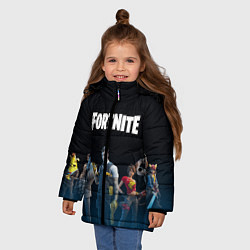 Куртка зимняя для девочки FORTNITE 2 СЕЗОН ГЛАВА 2, цвет: 3D-черный — фото 2