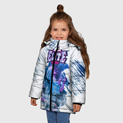 Куртка зимняя для девочки Хабиб, цвет: 3D-черный — фото 2