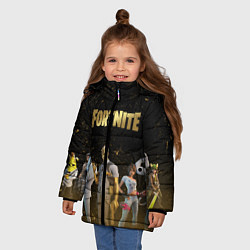 Куртка зимняя для девочки FORTNITE 2 СЕЗОН ГЛАВА 2, цвет: 3D-светло-серый — фото 2