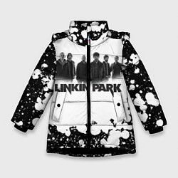 Куртка зимняя для девочки LINKIN PARKспина, цвет: 3D-черный