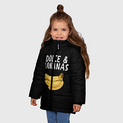Куртка зимняя для девочки Dolce and Bananas, цвет: 3D-красный — фото 2
