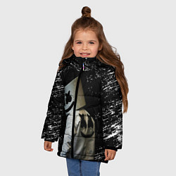 Куртка зимняя для девочки Marshmello, цвет: 3D-красный — фото 2