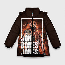 Куртка зимняя для девочки Jon Jones, цвет: 3D-черный