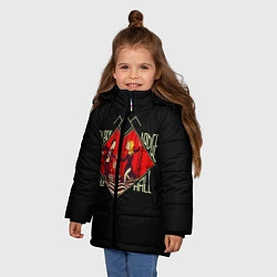 Куртка зимняя для девочки Twin Peaks, цвет: 3D-светло-серый — фото 2