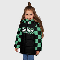 Куртка зимняя для девочки TANJIRO, цвет: 3D-черный — фото 2