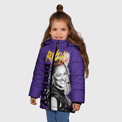 Куртка зимняя для девочки Ronda Rousey, цвет: 3D-черный — фото 2