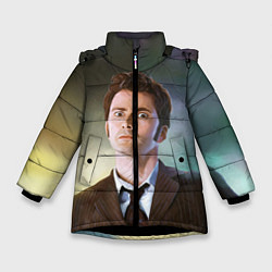 Куртка зимняя для девочки 10 ДОКТОР, цвет: 3D-черный