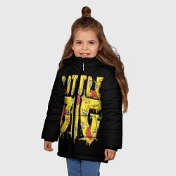 Куртка зимняя для девочки Little Big, цвет: 3D-светло-серый — фото 2