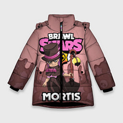 Куртка зимняя для девочки BRAWL STARS MORTIS, цвет: 3D-черный
