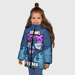 Куртка зимняя для девочки BRAWL STARS FRANK, цвет: 3D-черный — фото 2