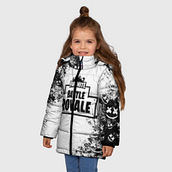 Куртка зимняя для девочки Fortnite & Marshmello, цвет: 3D-черный — фото 2