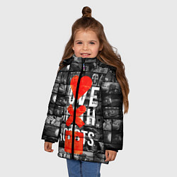 Куртка зимняя для девочки LOVE DEATH ROBOTS LDR, цвет: 3D-черный — фото 2