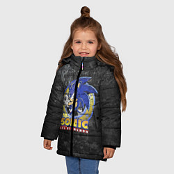 Куртка зимняя для девочки СОНИК, цвет: 3D-черный — фото 2