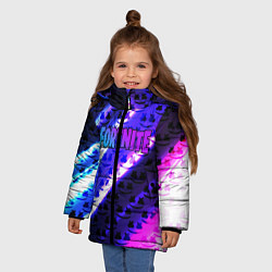 Куртка зимняя для девочки FORTNITE&MARSMELLO, цвет: 3D-черный — фото 2