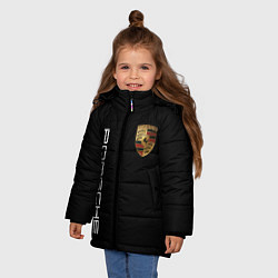 Куртка зимняя для девочки PORSCHE, цвет: 3D-красный — фото 2