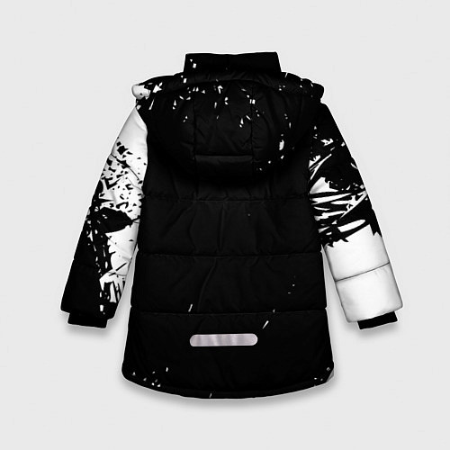 Зимняя куртка для девочки Lamborghini / 3D-Светло-серый – фото 2