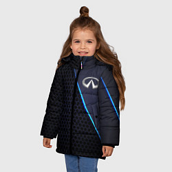 Куртка зимняя для девочки Infinity, цвет: 3D-черный — фото 2