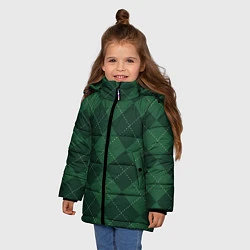 Куртка зимняя для девочки ДЕНЬ СВЯТОГО ПАТРИКА, цвет: 3D-черный — фото 2