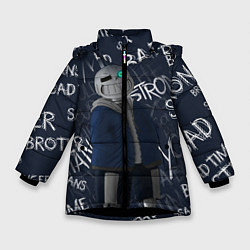 Куртка зимняя для девочки UNDERTALE, цвет: 3D-черный