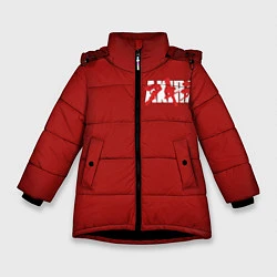 Куртка зимняя для девочки Akira, цвет: 3D-черный