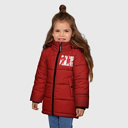 Куртка зимняя для девочки Akira, цвет: 3D-черный — фото 2