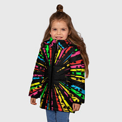 Куртка зимняя для девочки MARSMELLO, цвет: 3D-черный — фото 2