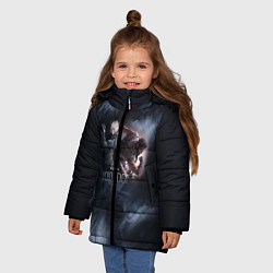 Куртка зимняя для девочки Void Edge, цвет: 3D-черный — фото 2