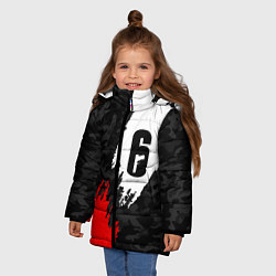 Куртка зимняя для девочки RAINBOW SIX SIEGE, цвет: 3D-светло-серый — фото 2