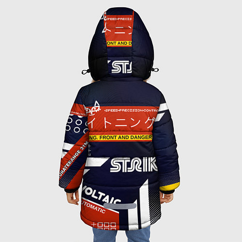 Зимняя куртка для девочки Кровавый спорт / 3D-Светло-серый – фото 4