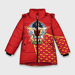 Куртка зимняя для девочки Save the day, цвет: 3D-красный
