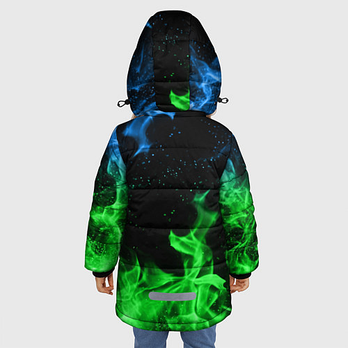 Зимняя куртка для девочки BRAWL STARS LEON / 3D-Светло-серый – фото 4