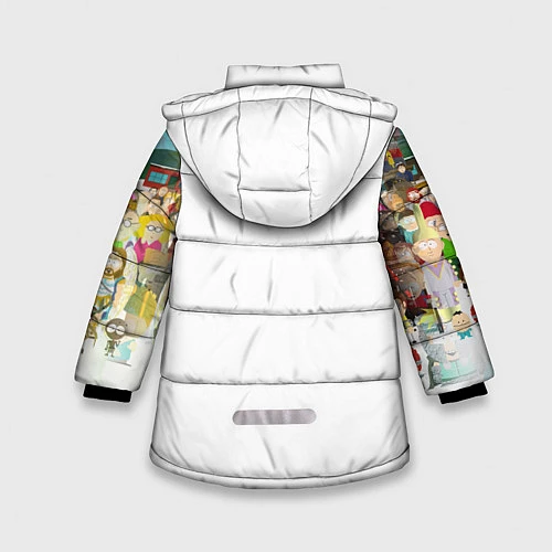 Зимняя куртка для девочки ЮЖНЫЙ ПАРК / 3D-Красный – фото 2
