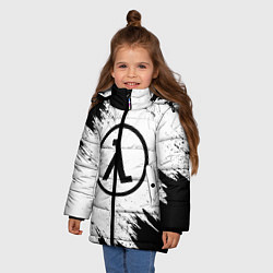 Куртка зимняя для девочки HALF-LIFE 3, цвет: 3D-светло-серый — фото 2