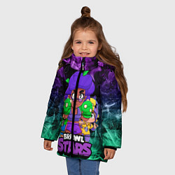 Куртка зимняя для девочки BRAWL STARS ROSA, цвет: 3D-черный — фото 2