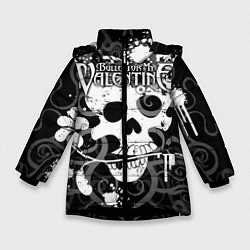 Куртка зимняя для девочки Bullet For My Valentine, цвет: 3D-черный