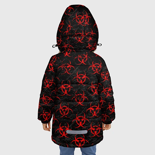 Зимняя куртка для девочки RED BIOHAZARD / 3D-Светло-серый – фото 4