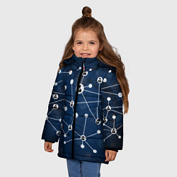 Куртка зимняя для девочки COVID-19 WORLD, цвет: 3D-черный — фото 2