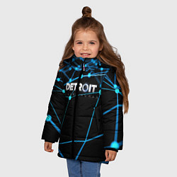 Куртка зимняя для девочки Detroit:Become Human, цвет: 3D-черный — фото 2