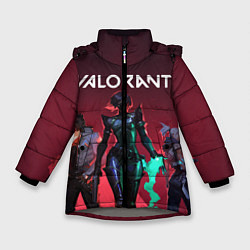 Куртка зимняя для девочки Valorant, цвет: 3D-светло-серый