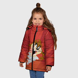 Куртка зимняя для девочки Таз, цвет: 3D-светло-серый — фото 2