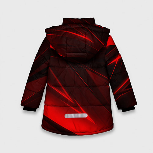 Зимняя куртка для девочки MASS EFFECT N7 / 3D-Красный – фото 2