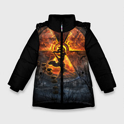 Куртка зимняя для девочки VULKAN, цвет: 3D-черный